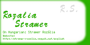 rozalia stramer business card